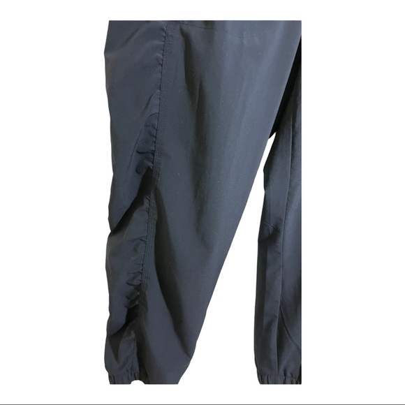 Athleta Womens jogger pants cuff bottom pockets zipper blue size 4. Drawstring - Picture 5 of 10